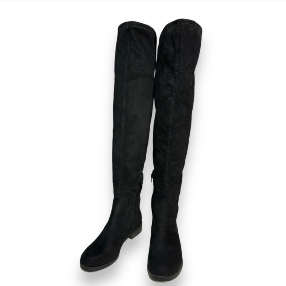 UNISA Unhuhvana Over The Knee Tie Back Sock Boot NWOB